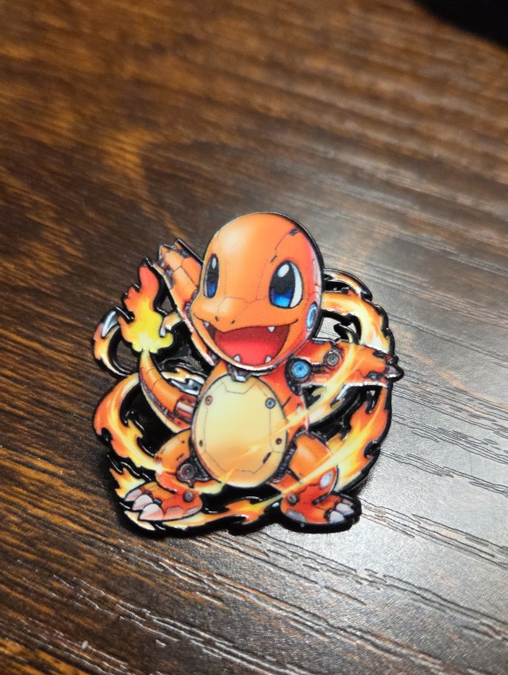 Pokemon Charmander Enamel Pin - Orange, Yellow, Black